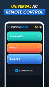 Control de aire acondicionado screenshot