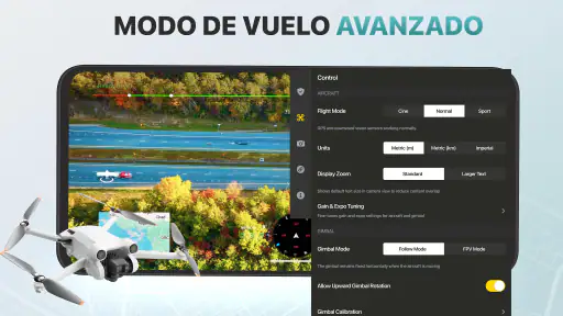 Control de cámara drone Go 4 screenshot