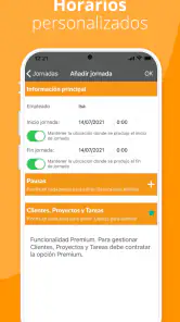 Control horario screenshot