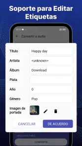 Convertir vídeo a MP3 screenshot