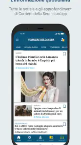 Corriere della Sera screenshot