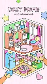 Cozy Home: Comfy Coloring Book screenshot