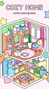 Cozy Home: Comfy Coloring Book screenshot