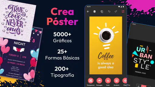 Crea pósters - Diseño gráfico screenshot