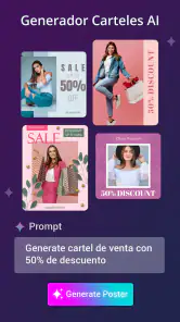 Crear carteles AI Poster maker screenshot