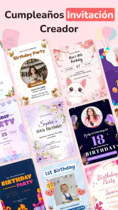 Crear Invitación de Cumpleaños screenshot