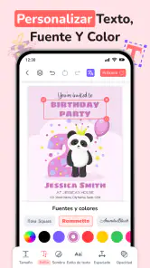 Crear Invitación de Cumpleaños screenshot