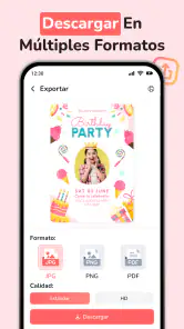Crear Invitación de Cumpleaños screenshot
