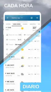 Cronograma del tiempo: radar screenshot