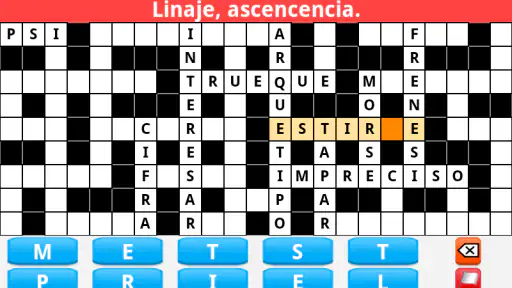 Crucigrama Español screenshot