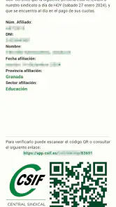 CSIF Andalucía screenshot