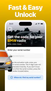 Desbloquear la radio del coche screenshot