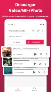 Descargar vídeos de Pinterest screenshot