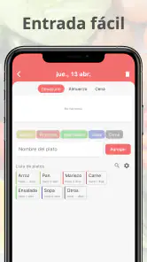 Diario Comida Planificador screenshot