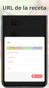 Diario Comida Planificador screenshot
