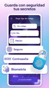Diario secreto con contraseña screenshot