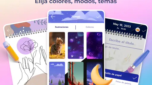 Diario secreto con contraseña screenshot