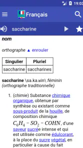 Diccionario francés screenshot