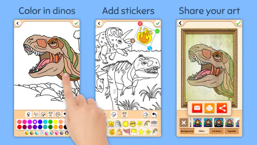 Dinosaurio juego de color screenshot
