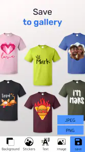 Diseñador de camisetas: Crear screenshot