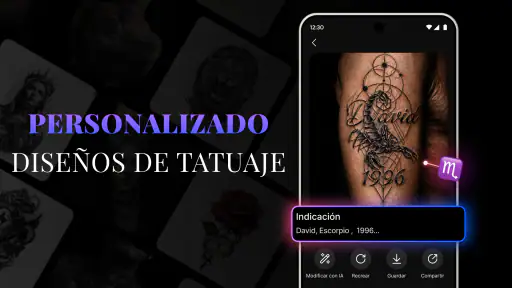Diseño de Tatuaje IA: ArtReel screenshot