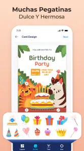 Diseño tarjeta de invitación screenshot