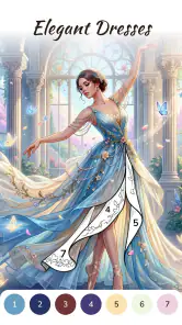 Dress Color: Paint by Number screenshot