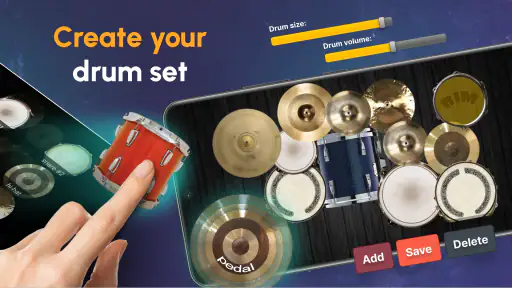 Drum kit de batería screenshot