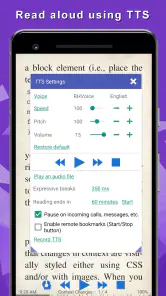 eBook Reader: PDF, EPUB, HTML screenshot