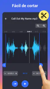 Editor de Audios: cortar audio screenshot