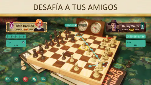 El ajedrez de Gambito de dama screenshot