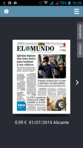 El Mundo Edición Impresa screenshot