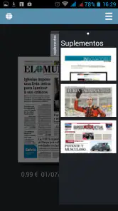 El Mundo Edición Impresa screenshot