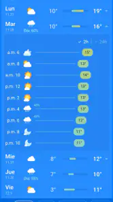 El Tiempo y Clima: Weather Sky screenshot