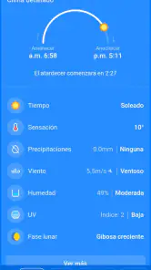 El Tiempo y Clima: Weather Sky screenshot