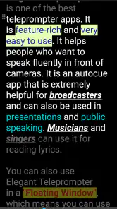 Elegant Teleprompter Pro screenshot