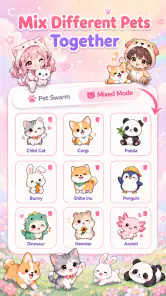 Emoji Battery & Shimeji Pets screenshot
