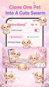 Emoji Battery & Shimeji Pets screenshot