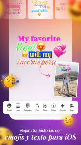 Emojis para Historias de iOS screenshot