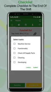 Employee Time Clock w/ GPS, Sc screenshot