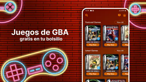 Emulador GBA – Juegos Retro screenshot