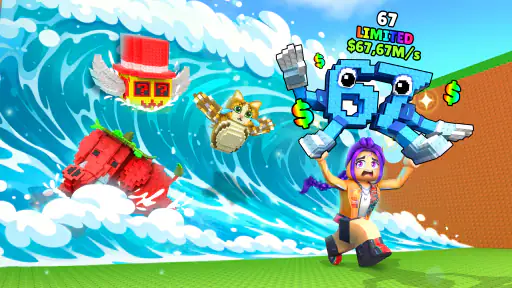 Escape Tsunami: Grab Brainrot screenshot