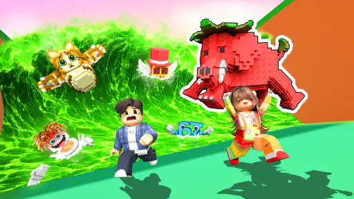 Escape Tsunami: Grab Brainrot screenshot