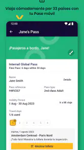 Eurail/Interrail Rail Planner screenshot