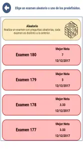Examen coche B conducir España screenshot