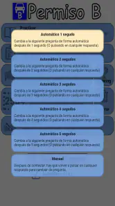 Examen coche B conducir España screenshot