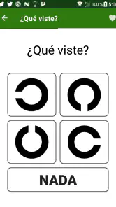 Examen visual screenshot