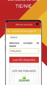 Extranjería App screenshot