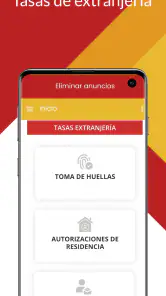 Extranjería App screenshot