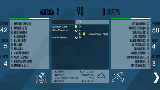F11 Football Manager screenshot